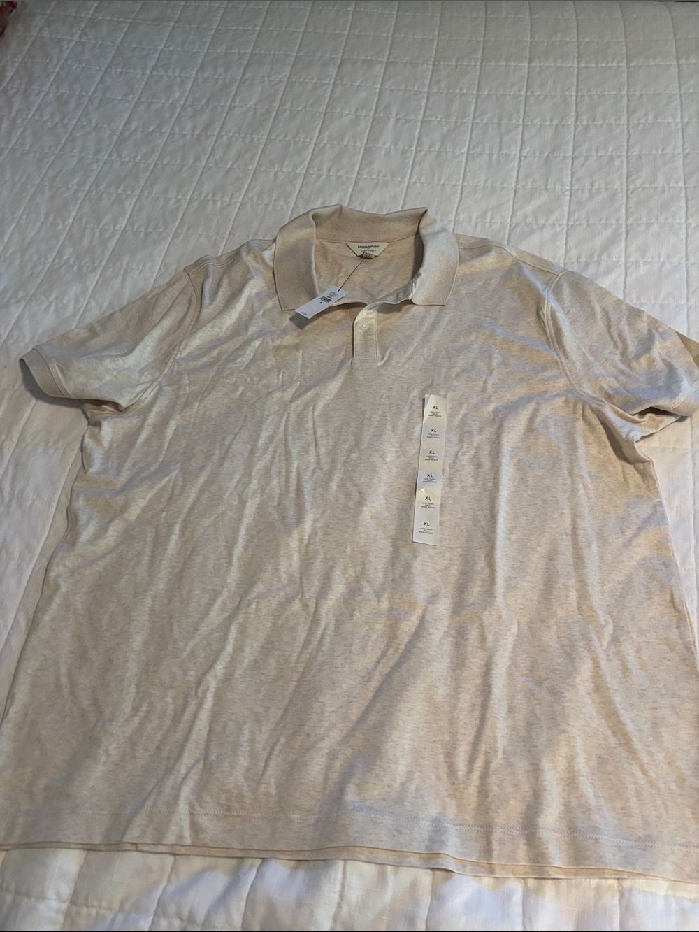 Banana Republic Men's Light Beige Polo
